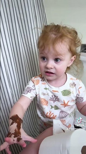 Trying the poop prank on my toddler #toddler #comedy #funny #viral #shorts