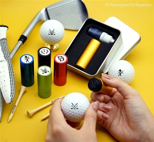 Personalized Golf Stamps, Custom Golf Ball Stamp Box, Golf Ball Marker, Golf Accessories, Gift for Golfer, Gifts for Men, Fathers Day Gift - Etsy