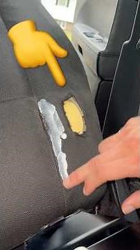 How to fix a hole in your seat