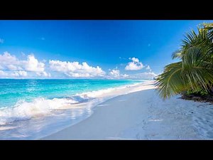 Ocean Ambience 4K ULTRA HD. Tropical Beach & Ocean Waves Sounds for Relaxation