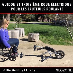 586K views · 12K reactions | Ce guidon ajoute une assistance électrique aux fauteuils roulants En savoir plus ➡ nzn.li/firefly © Rio Mobility | NeozOne | Facebook