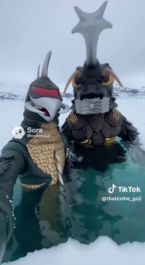 Godzilla vs. Gigan Showdown in Antarctica