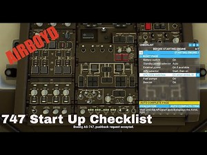 747 Check List Start • Microsoft Flight Simulator Preview