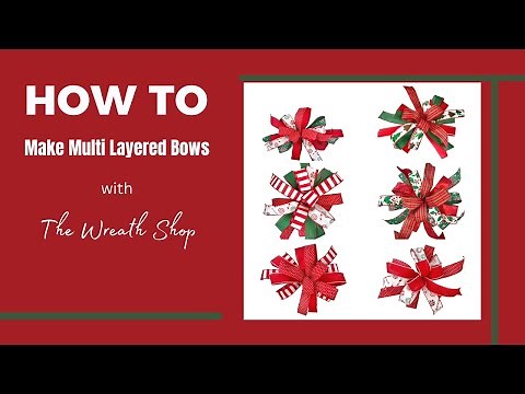 How to Make Layered Christmas Bows with an EZ Bow Maker and By Hand