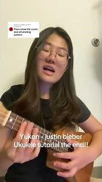 Yukon - justin bieber Ukulele tutorial #cover #music #yukon #justinbieber #ukulele #singing