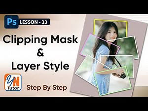 Clipping Mask in Photoshop Exercise No. 33 Layer style | YN Tutor | photoshop tutorial for beginner