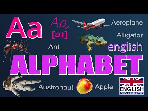 English ALPHABET with words and pictures.