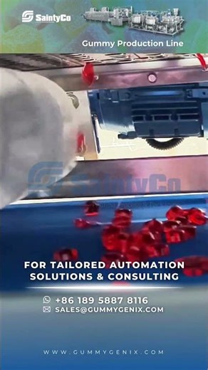 How Functional Candy Brands Produce 240,000 Gummies/Hour | SaintyCo G600 | Линия желейных конфет