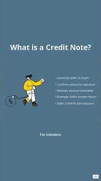 Debit vs Credit Note 💡 Buyer raises debit, seller issues credit to adjust bills 📊