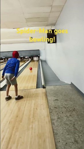 Spider-Man goes bowling!
