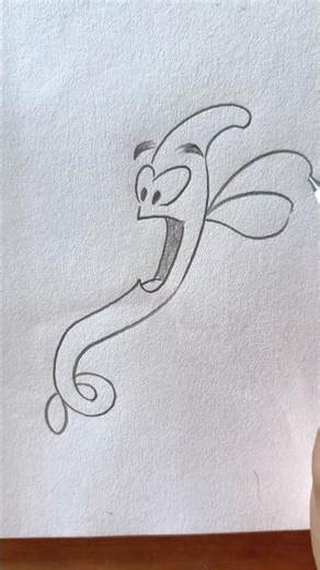 Simple worm drawing for kids