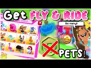 FASTEST WAY to get FLY and RIDE pets in adopt me *NO ROBUX*