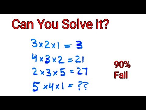 Can you solve it 5×4×1 = ? | Math Pattern Puzzle Live Challenge