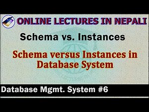 DBMS#6|| Schema vs Instances in Database Management System || Database Management System in Nepali||