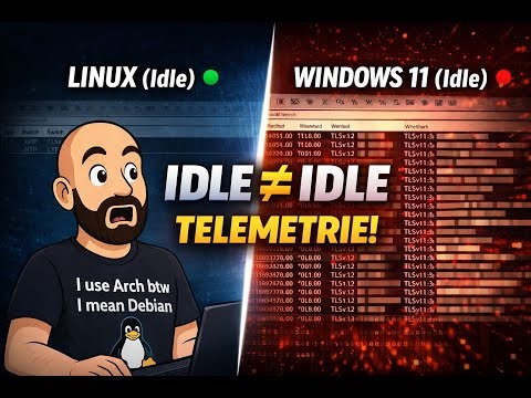 Windows 11 Telemetry vs Linux Privacy — Real Network Capture