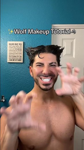 Wolf Makeup Tutorial #werewolf #wolf #halloweenmakeuplook