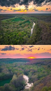 Meramec River at sunset. Near St. James, Missouri | Larry the Photographer