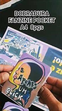 Como fazer FANZINE POCKET perfeito com uma folha A4 8pgs! #fanzine #zine