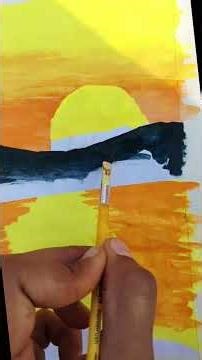“Easy Sunset Painting for Beginners | Simple Art”