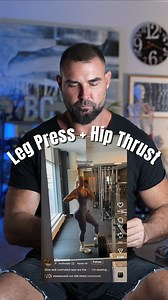 Leg presses hip thrusts = full range glute strength in hip extension. Leg presses are a lengthened partial while hip thrusts are a shortened partial (unless you do them with more range, for example on a Thruster Pro). Leg presses get your glutes strong in the deep stretch. Hip thrusts get your glutes strong in the full squeeze. Doing both (along with single leg work, hinges, and abduction) will keep your glutes functioning well throughout the lifespan. | Bret Contreras