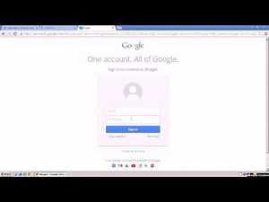 How to Login to Your BlogSpot Account on www.blogspot.com? | Blogspot Tutorial