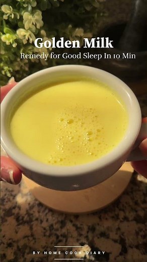 Golden Milk for Deep Sleep 😴 | Turmeric Latte Ready in 10 Minutes