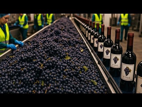 How Grapes Are Turned Into Wine In A Factory | Wine Production Process Step-- by --Step