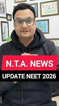 NTA LATEST UPDATE- By Sarvesh Sir #shorts #sankalpneetvedantu