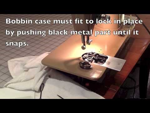 Step 5 Lock Bobbin Case Singer 401