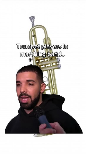 Trumpet players in marching band. (Free trumpet guides in bio!) Follow for daily trumpet tips! . . . #trumpetplayer #trumpetplaying #Trumpetlife #trumpet #trumpetmeme #bandmeme #musicmeme #brassmeme