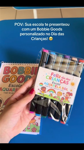 Presente personalizado da escola: Bobbie Goods no Dia das Crianças