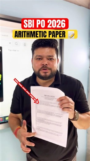 SBI PO Memory Based Arithmetic in One Shot 🔥 #sbi #sbipo #sbipo2026 #shortsfeed #bankersadda