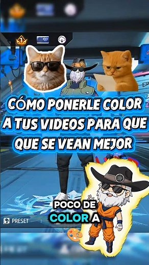 cómo ponerle color a tus videos para que se vean mejor #freefire #garenafreefire #ffpic#parati #ff