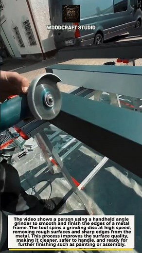 Satisfying Metal Grinding Process 🔧 Clean Edges Fast #metal #tools #workshop