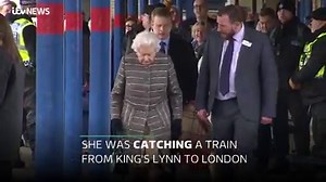 Watch as the Queen joined rail travellers on the train from King's Lynn back to London after her traditional winter break at Sandringham in Norfolk. More: https://bit.ly/2WRSDxr | ITV Anglia