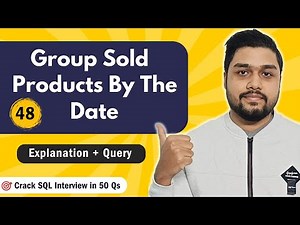 Group Sold Products By The Date | Leetcode 1484 | Crack SQL Interviews in 50 Qs #mysql