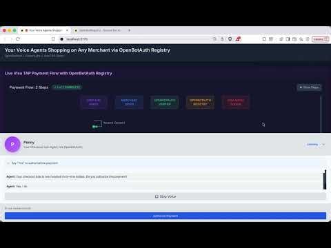 OpenBotAuth Agent Registry – Voice Agent Checkout (Visa TAP-Style Demo)