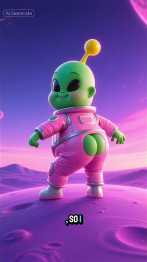 This alien just wants to shake his asteroid! #alien #puns #dadjokes #party