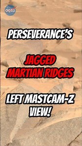 Perseverance’s Jagged Martian Ridges 🏜️🔍 Left Mastcam-Z View! 🌌 #ourgalaxy83 #mars #shorts