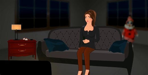 HOME ALONE Short Animated Horror Movie (English)