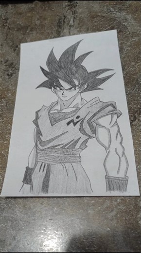 Drawing the LEGENDARY Son Goku! 🐉 #speed #drawing