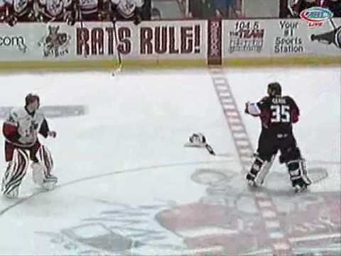 Binghamton (Yablonski) vs. Albany (Olson) Line Brawl 4/11/09