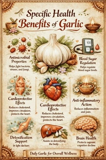 Specific benefit of garlic 🧄