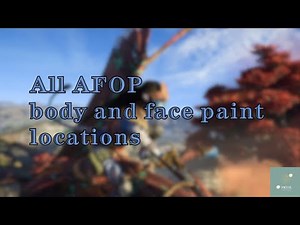 All AFOP body and face paint locations
