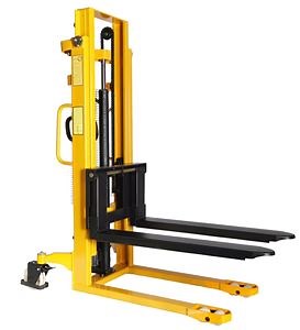 [Hot Item] Factory Direct 1 Ton 2.5m Ergonomic Design Hydraulic Manual Stacker with Adjustable Fork