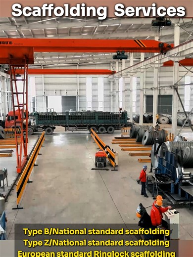 Eand Chinese Standard Series Advantages The National Standard series includes Type B and Type Z scaffolding. Type B is designed for residential and commercial construction, while Type Z is dedicated to heavy-duty support applications. Type B uses Q355B standards with a single standard load capacity of 20 kN. Type Z features 60.3 mm standards with a load capacity of up to 30 kN per standard, far exceeding the performance of traditional steel tube scaffolds. With hot-dip galvanized surface treatme