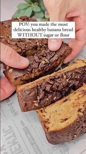 If you love Banana Bread you need to try this Healthy NO sugar and NO Flour Recipe