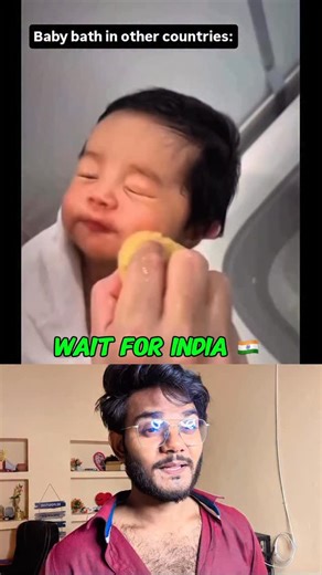4.4K views · 25 reactions | Baby bath in other countries vs India … who is the best  | #baby #bath #India #viral #reaction | Sujitji01 | Facebook