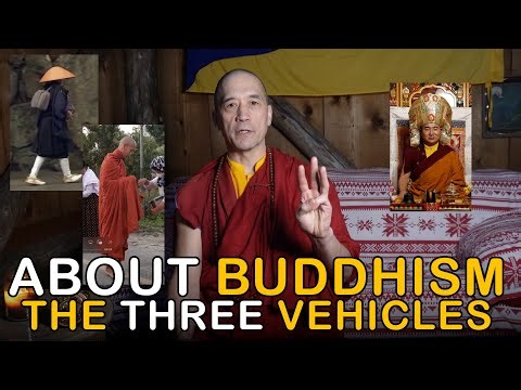 About Buddhism- The Three Vehicles, Three Baskets, and Three Trainings.