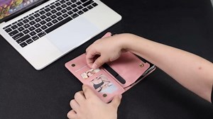 for Samsung Galaxy-Z-Fold-7 Wallet Case: with RFID Blocking Card Slots (6 Cards) & Hidden S Pen Holder | Soft PU Leather Magnetic Snap Zipper Wrist Strap Protective Phone Cover - Brown